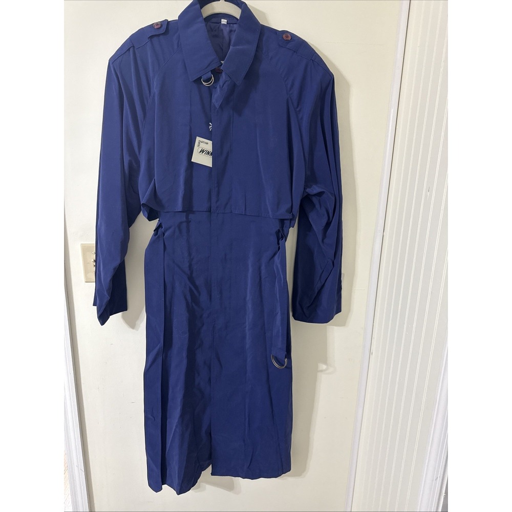 Winners Blue Overcoat Long Women's Size XL New With Tags